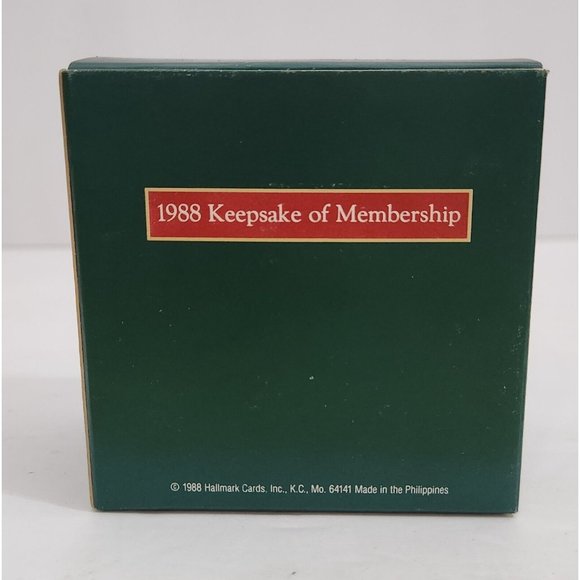 Hallmark Collectors Club Membership Christmas Ornament OUR CLUBHOUSE 1988 VTG - Picture 5 of 5